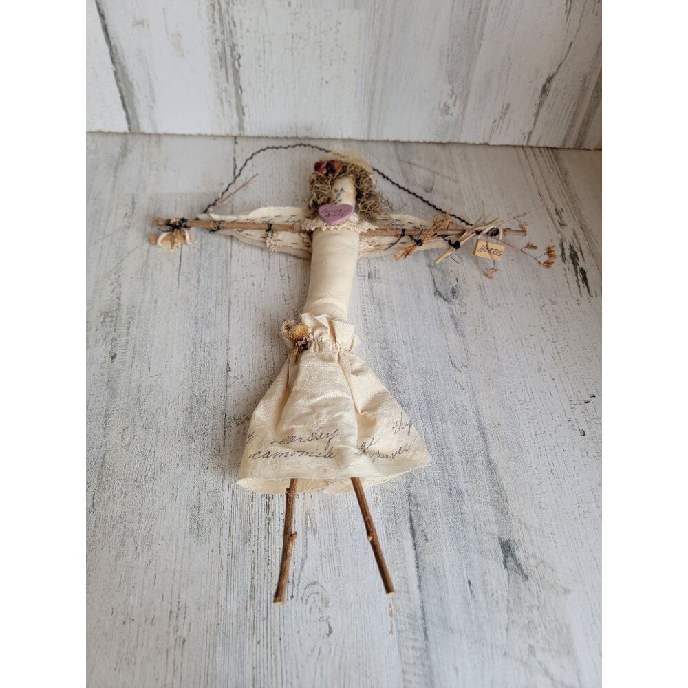 Vintage plush flower herb woman doll hanging‎ decor